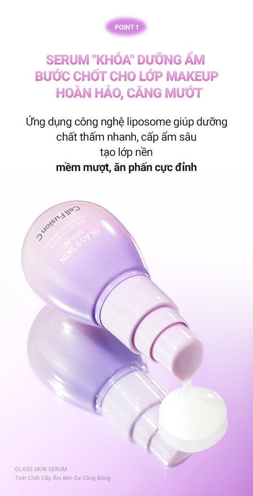 Tinh Chất Cấp Ẩm Mịn Da Căng Bóng Cell Fusion C Glass Skin Serum Serene Space Sản Phẩm Chính Hãng
