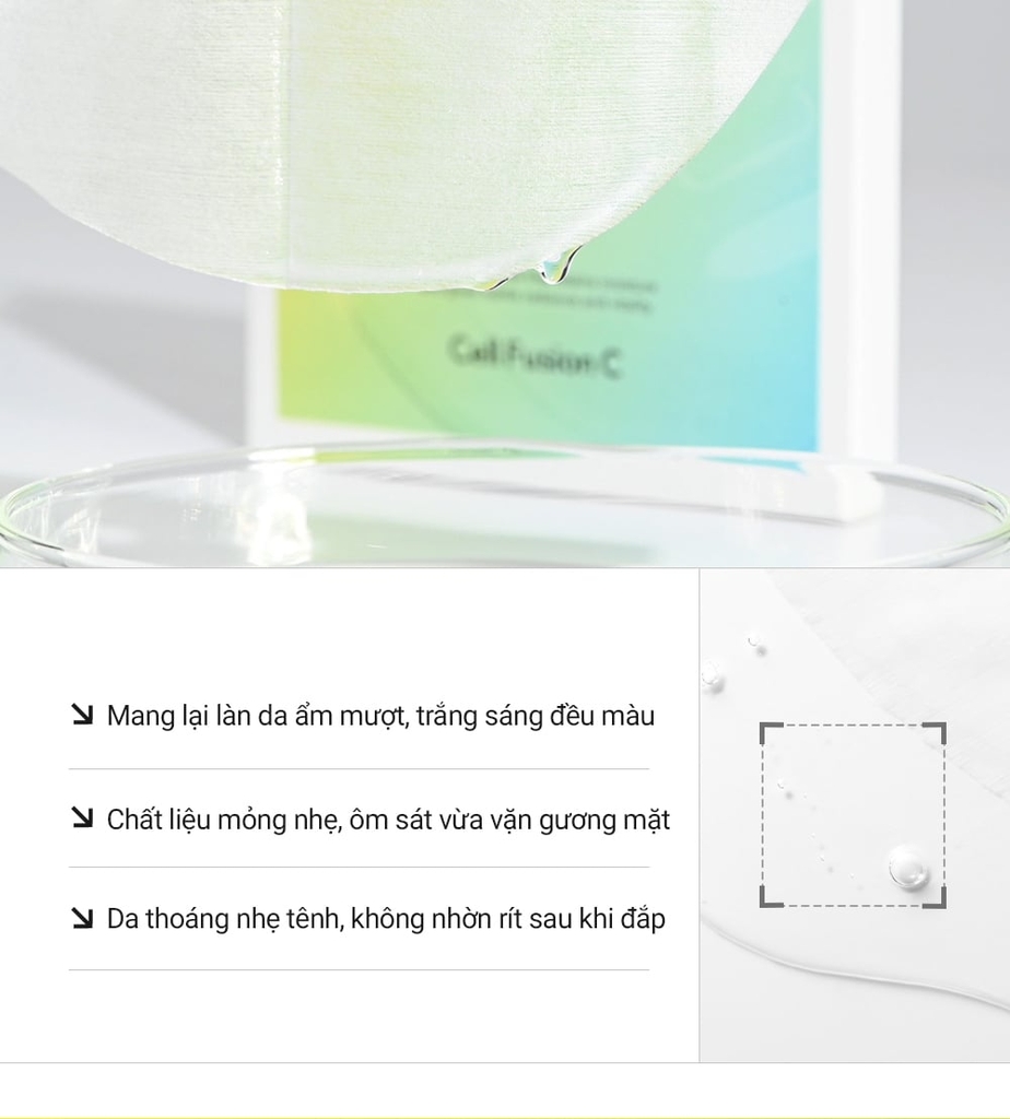 Mặt Nạ Làm Sáng & Dưỡng Ẩm Da Cell Fusion C Radiance Vita Mask Serene Space Sản Phẩm Chính Hãng