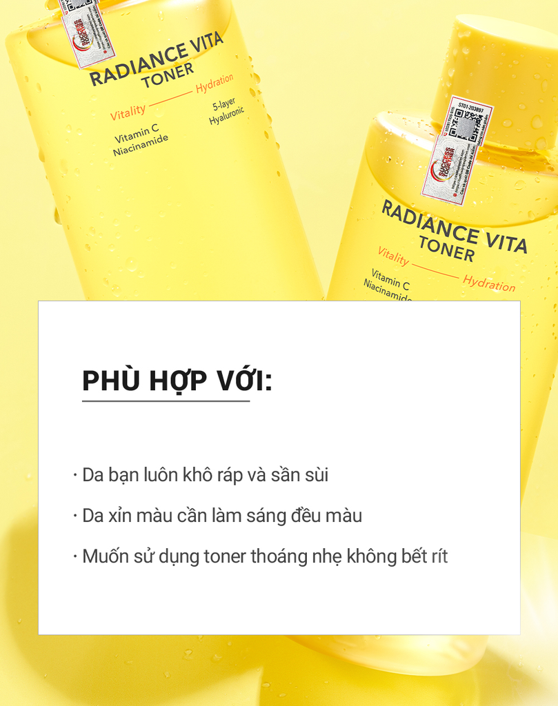 Nước Cân Bằng Làm Sáng & Dưỡng Ẩm Da Cell Fusion C Radiance Vita Toner Serene Space Sản Phẩm Chính Hãng