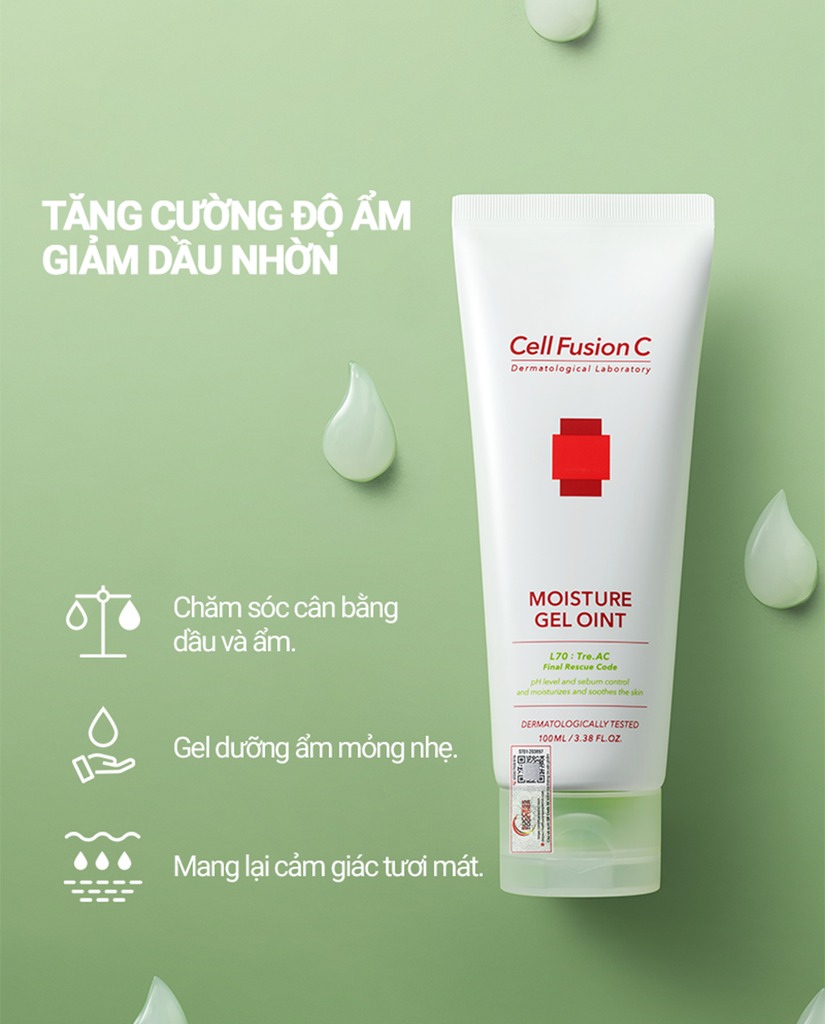 Gel Dưỡng Da Cân Bằng Dầu & Ẩm Cho Da Dầu Mụn Cell Fusion C Tre.AC Moisture Gel Oint Serene Space Sản Phẩm Chính Hãng
