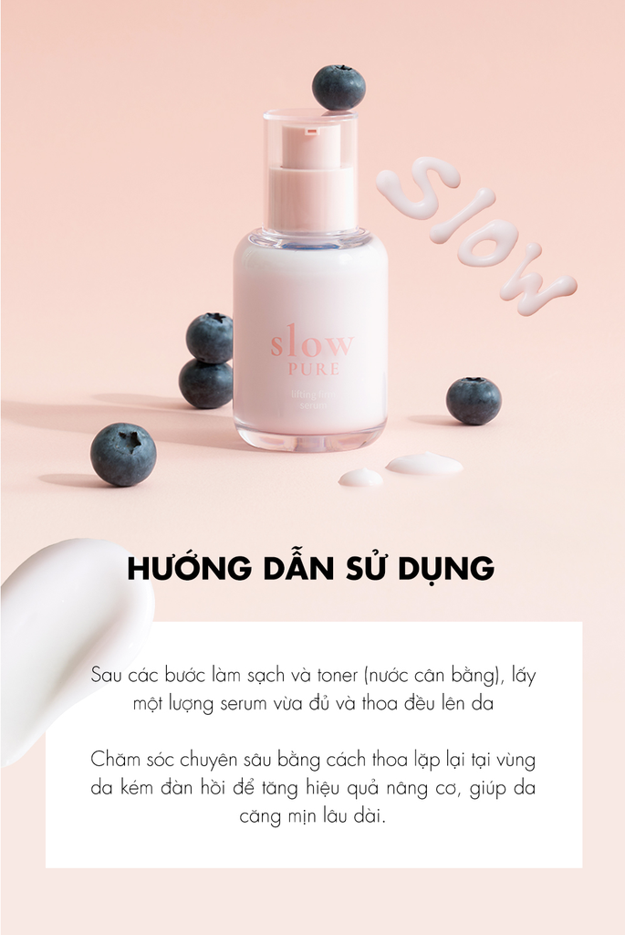 Serum Nâng Cơ Giảm Nếp Nhăn Tăng Độ Đàn Hồi & Chống Lão Hoá Slowpure Lifting Firm Serum Serene Space Sản Phẩm Chính Hãng