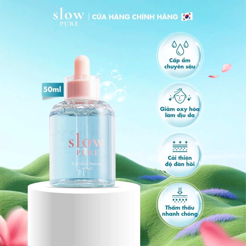 Serum Cấp Ẩm & Chống Lão Hoá Cho Da Khô Slowpure Hydration Texture Serum Serene Space Sản Phẩm Chính Hãng
