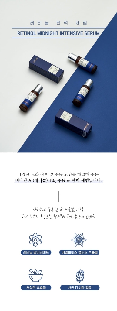 Tinh Chất Sáng Da Và Cải Thiện Nếp Nhăn Danique Retinol Midnight Intensive Serum Serene Space Sản Phẩm Chính Hãng