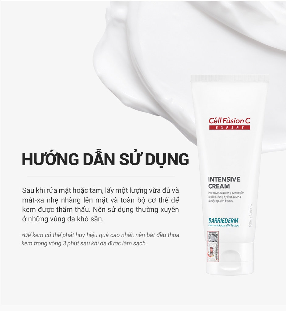 Kem Dưỡng Ẩm & Phục Hồi Hàng Rào Bảo Vệ Da Cell Fusion C Expert Barriederm Intensive Cream Serene Space Sản Phẩm Chính Hãng