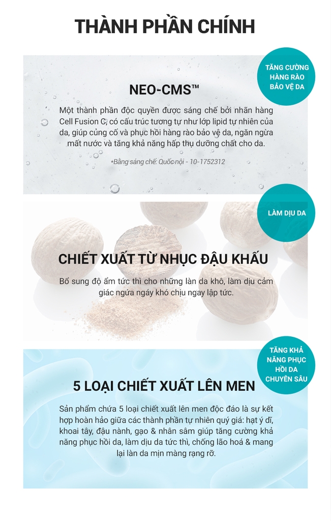 Sữa Dưỡng Ẩm & Phục Hồi Hàng Rào Bảo Vệ Da Cell Fusion C Expert Barriederm Intensive Lotion Serene Space Sản Phẩm Chính Hãng