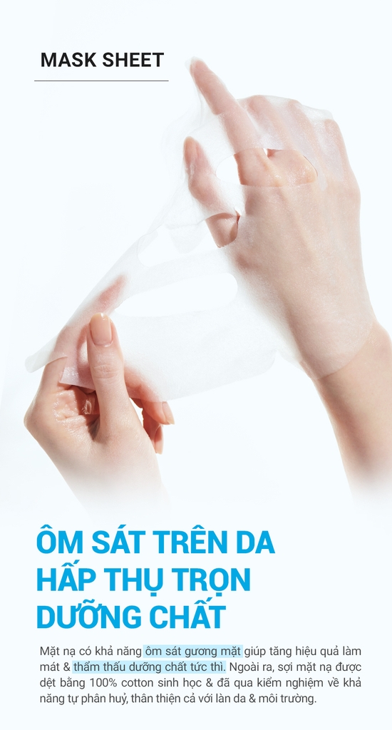 [10 MIẾNG] Mặt Nạ Hạ Nhiệt - 5 Độ & Làm Dịu Da Ửng Đỏ Cháy Nắng Cell Fusion C First Cooling Mask Serene Space Sản Phẩm Chính Hãng