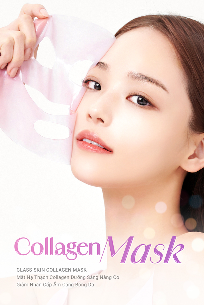 Mặt Nạ Collagen Cao Cấp Dưỡng Sáng Nâng Cơ Giảm Nhăn Cấp Ẩm Căng Bóng Da Cell Fusion C Glass Skin Collagen Mask Serene Space Sản Phẩm Chính Hãng