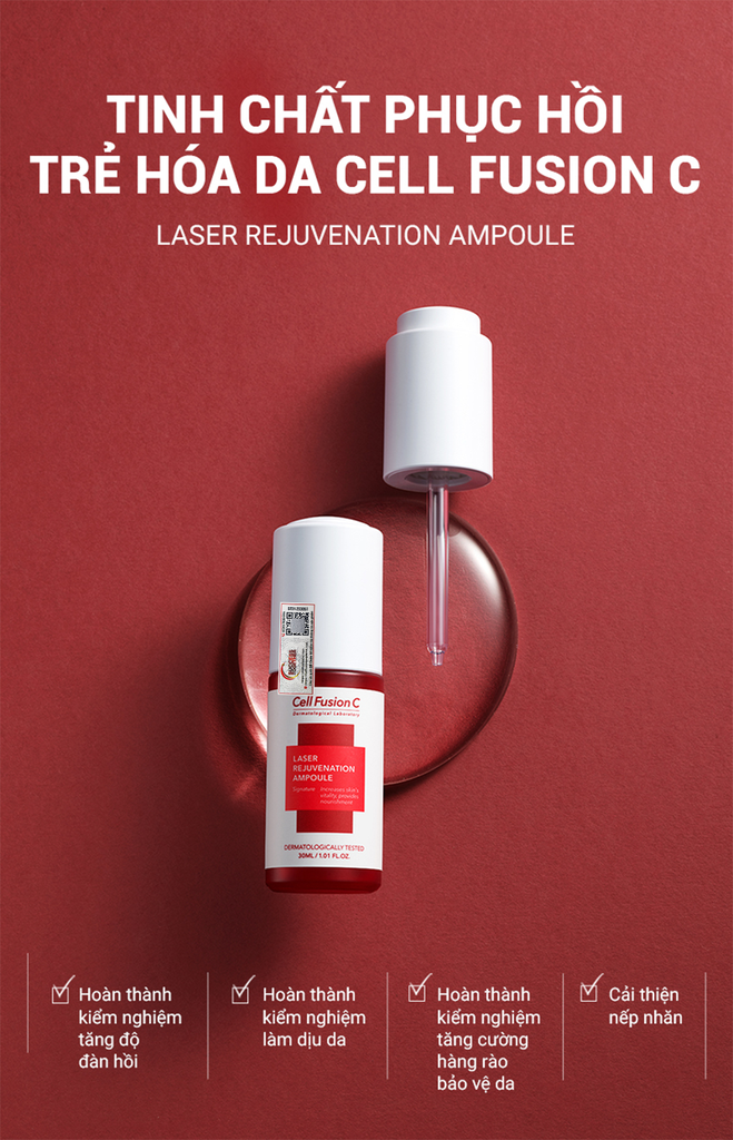 Tinh Chất Collagen & Peptide Phục Hồi Da Làm Chậm Lão Hoá Cell Fusion C Laser Rejuvenation Ampoule Serene Space Sản Phẩm Chính Hãng