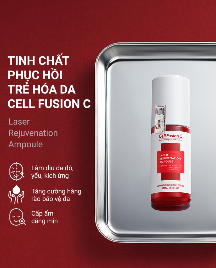 Tinh Chất Collagen & Peptide Phục Hồi Da Làm Chậm Lão Hoá Cell Fusion C Laser Rejuvenation Ampoule Serene Space Sản Phẩm Chính Hãng
