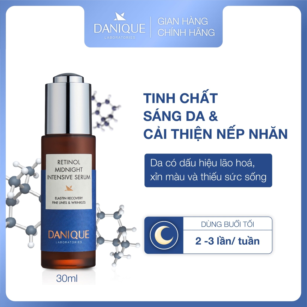 Tinh Chất Sáng Da Và Cải Thiện Nếp Nhăn Danique Retinol Midnight Intensive Serum Serene Space Sản Phẩm Chính Hãng
