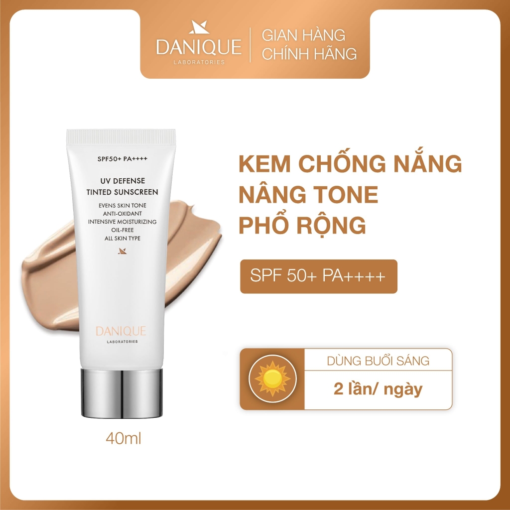 Kem Chống Nắng Nâng Tone Thay Kem Nền & Che Khuyết Điểm Danique UV Defense Tinted Sunscreen SPF 50+ PA++++ Serene Space Sản Phẩm Chính Hãng