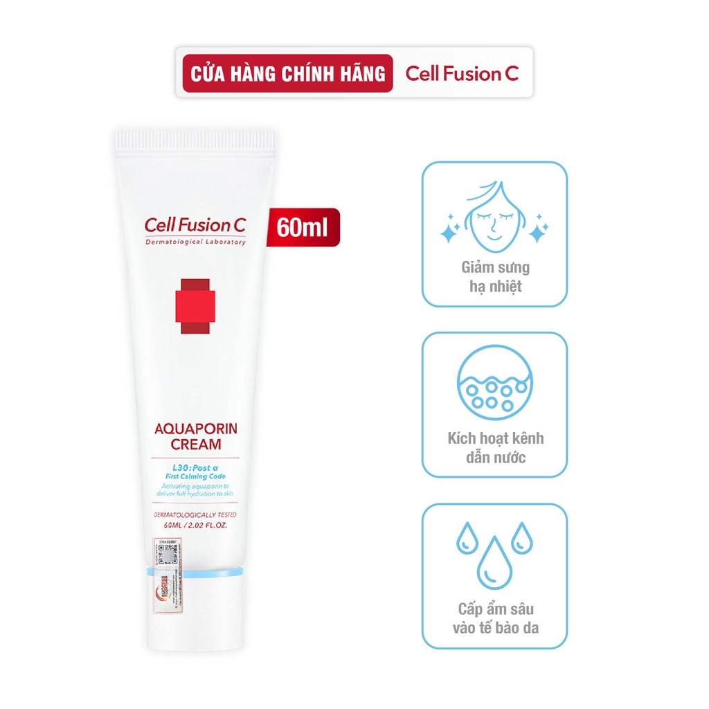Kem Dưỡng Cấp Ẩm Làm Dịu Da & Kích Hoạt Kênh Dẫn Nước Cell Fusion C Aquaporin Cream Serene Space Sản Phẩm Chính Hãng