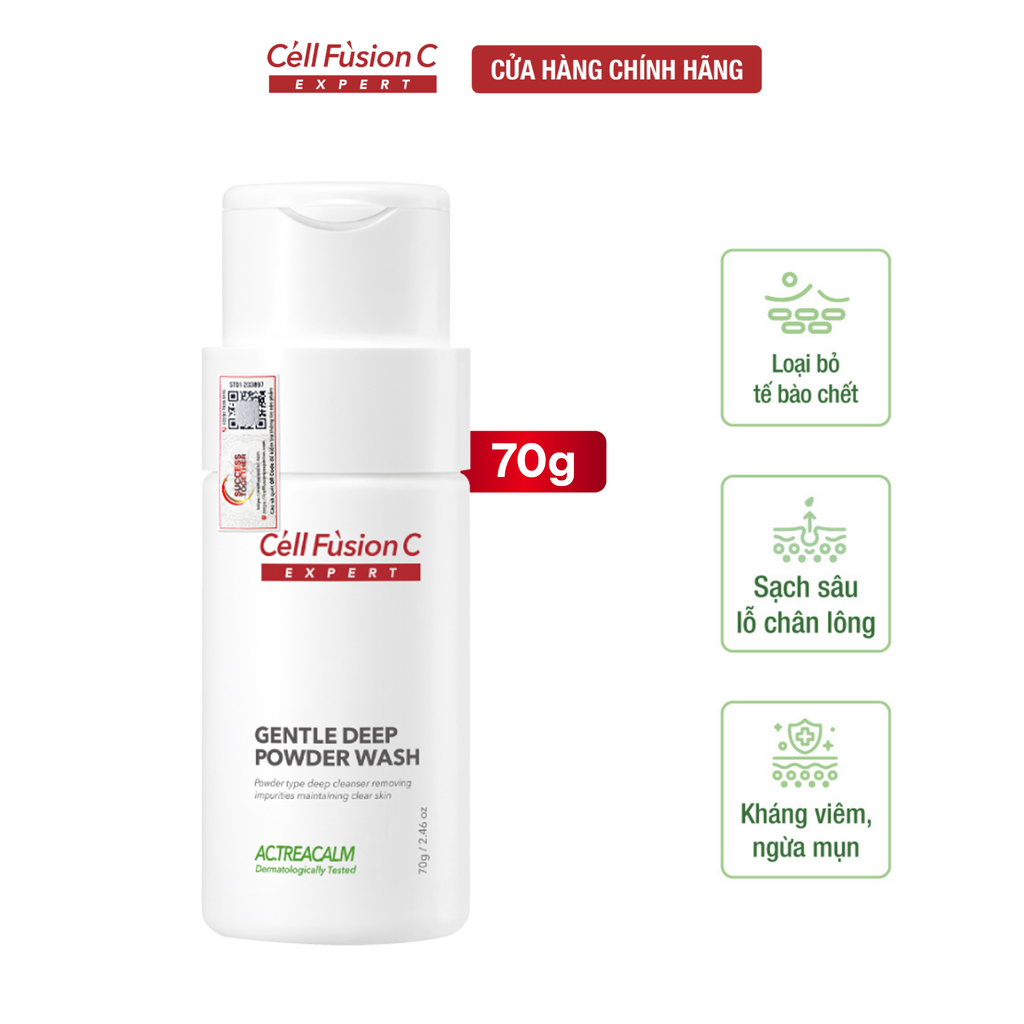 Bột Làm Sạch Sâu Dịu Nhẹ Cell Fusion C Expert Gentle Deep Powder Wash Serene Space Sản Phẩm Chính Hãng