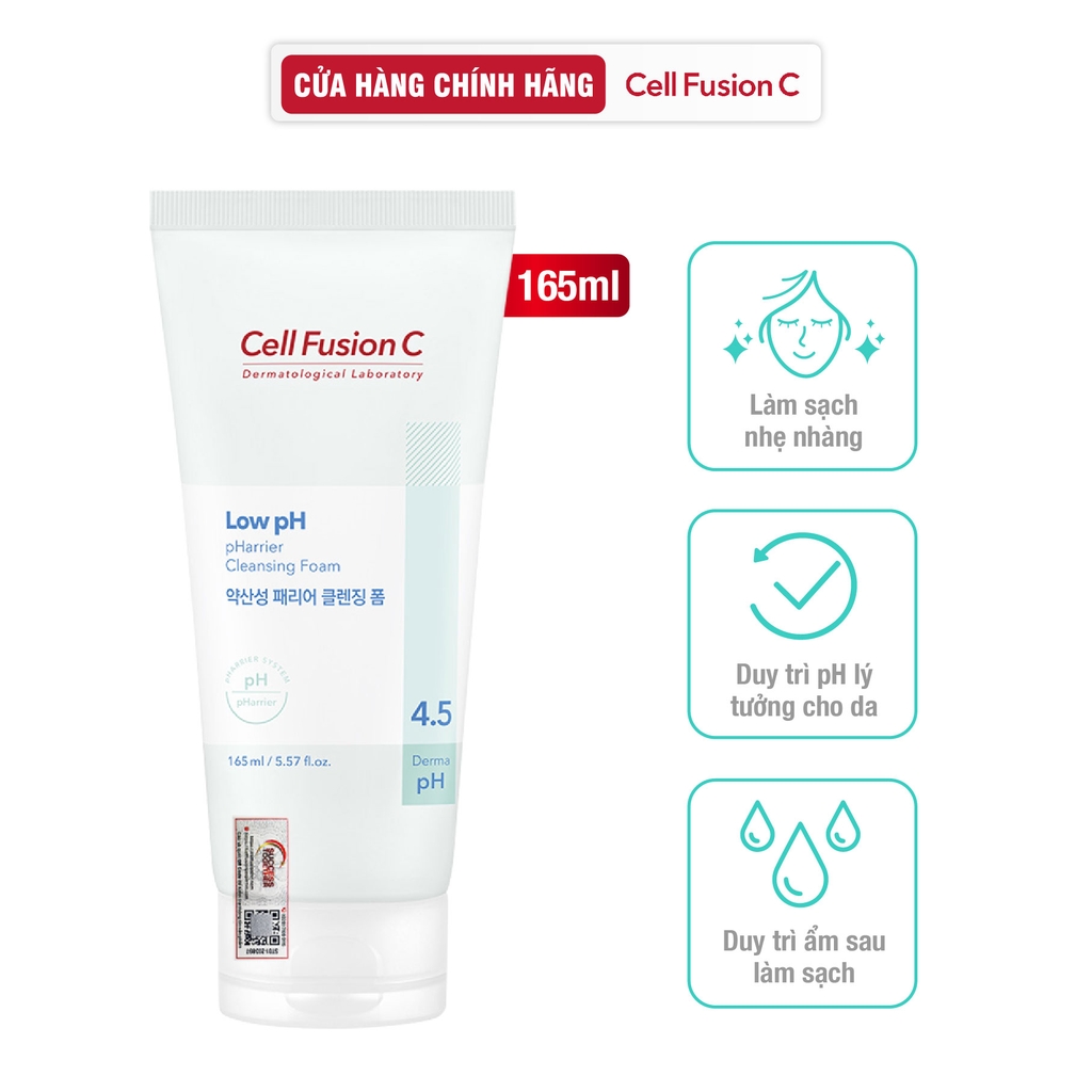 Sữa Rửa Mặt Cấp Ẩm & Cân Bằng Độ pH Trên Da Cell Fusion C Low pH pHarrier Cleansing Foam Serene Space Sản Phẩm Chính Hãng