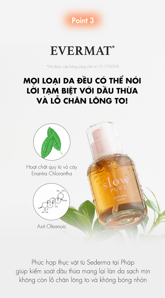 Serum Cải Thiện Thu Nhỏ Lỗ Chân Lông & Chống Lão Hoá Slowpure Pore Peel Serum Serene Space Sản Phẩm Chính Hãng