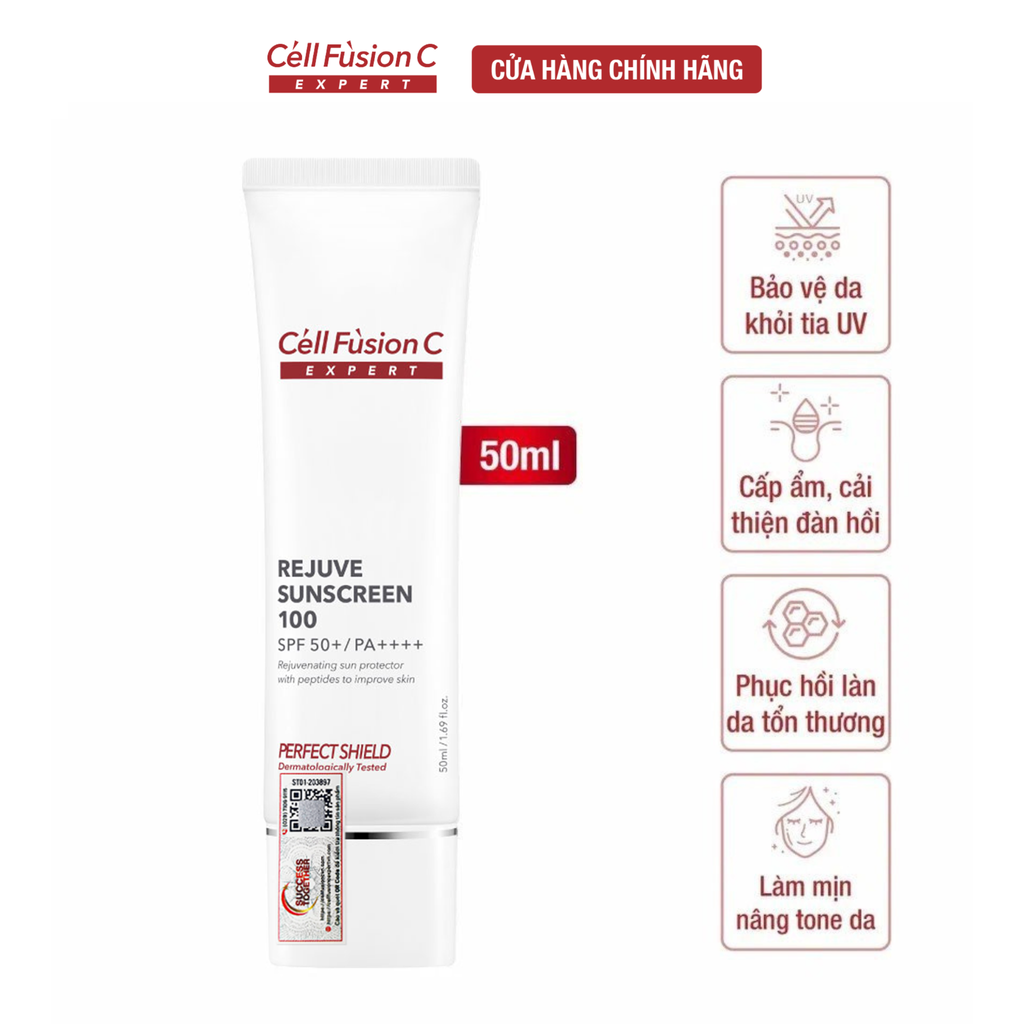 Kem Chống Nắng Bảo Vệ, Tái Tạo Da Cell Fusion C Expert Rejuve Sunscreen 100 SPF50+/ PA++++ Serene Space Sản Phẩm Chính Hãng