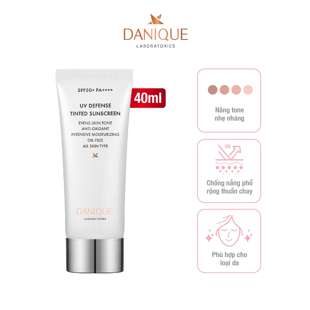 Kem Chống Nắng Nâng Tone Thay Kem Nền & Che Khuyết Điểm Danique UV Defense Tinted Sunscreen SPF 50+ PA++++ Serene Space Sản Phẩm Chính Hãng