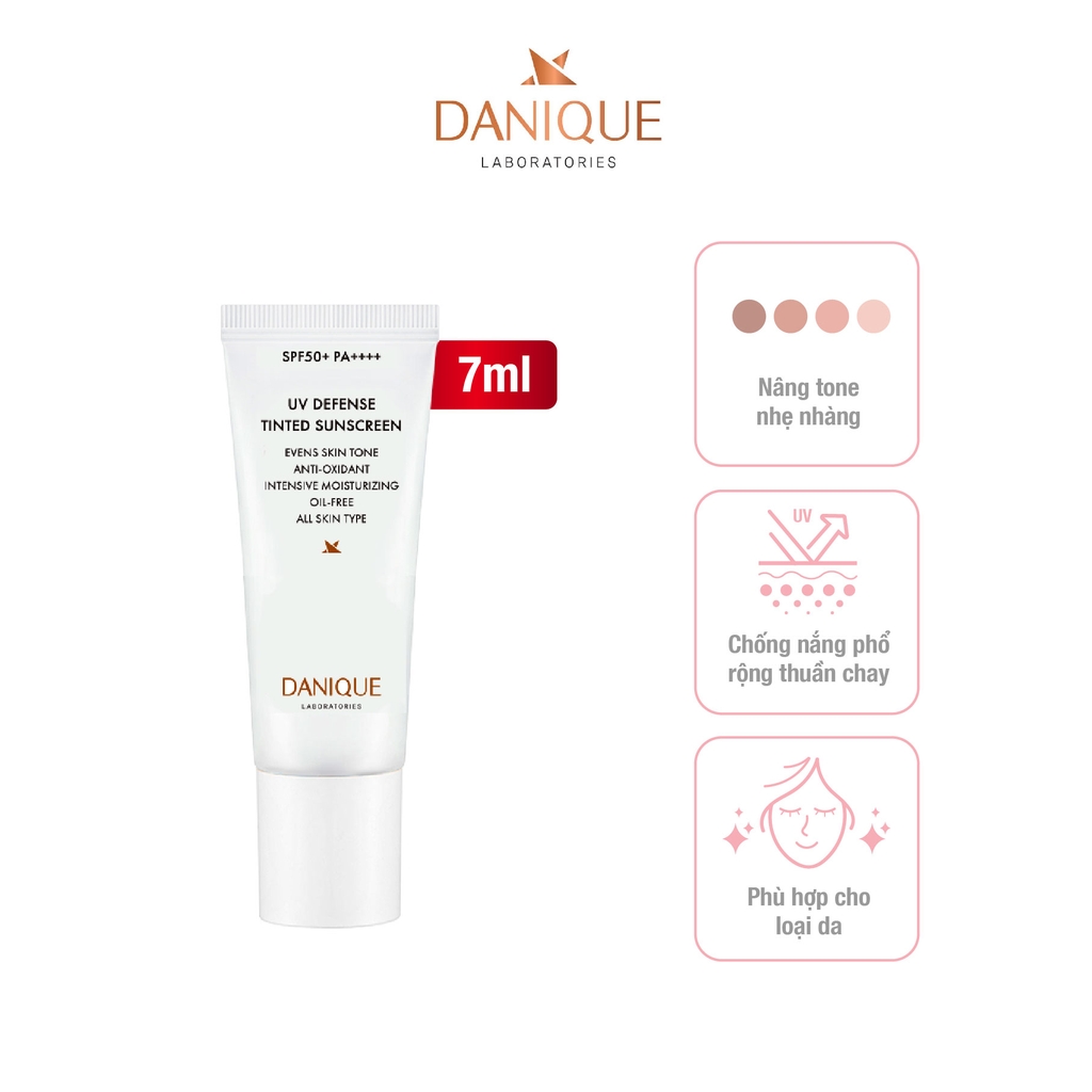 Kem Chống Nắng Nâng Tone Thay Kem Nền & Che Khuyết Điểm Danique UV Defense Tinted Sunscreen SPF 50+ PA++++ Serene Space Sản Phẩm Chính Hãng