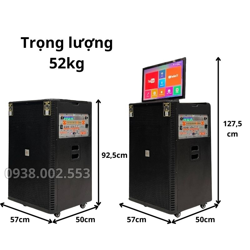 Loa Karaoke 5 Tấc Màn Hình Cảm Ứng 25inch