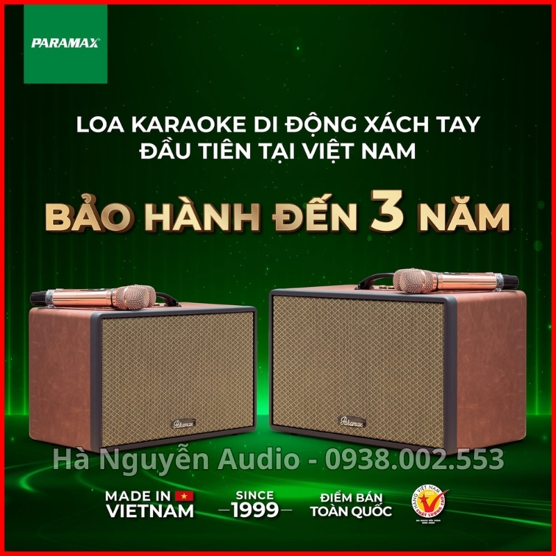 Loa Karaoke Xách Tay Paramax Saga