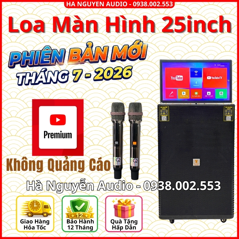 Loa Karaoke 5 Tấc Màn Hình Cảm Ứng 25inch