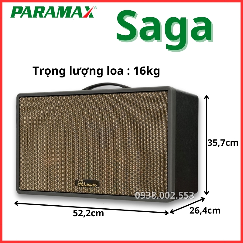 Loa Karaoke Xách Tay Paramax Saga