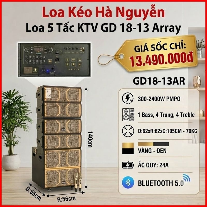 Loa Karaoke 5 Tấc KTV 18-13 Array Công Suất Lớn
