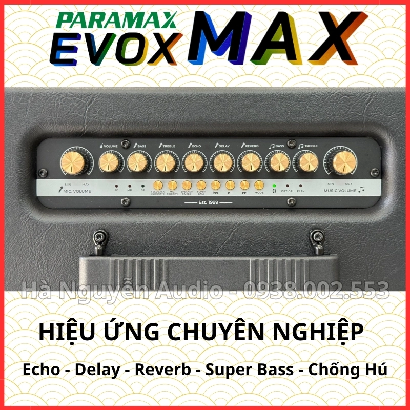 Loa Karaoke Xách Tay Paramax Evox Max