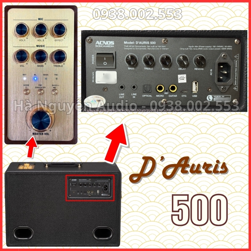 Loa Karaoke Xách Tay ACNOS DAuris 500