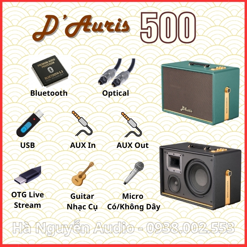 Loa Karaoke Xách Tay ACNOS DAuris 500
