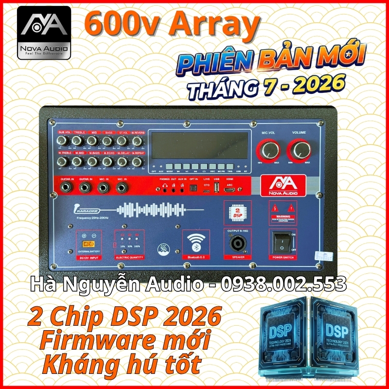 Loa Karaoke 5 Tấc Nova 600V Array Phiên Bản 2026