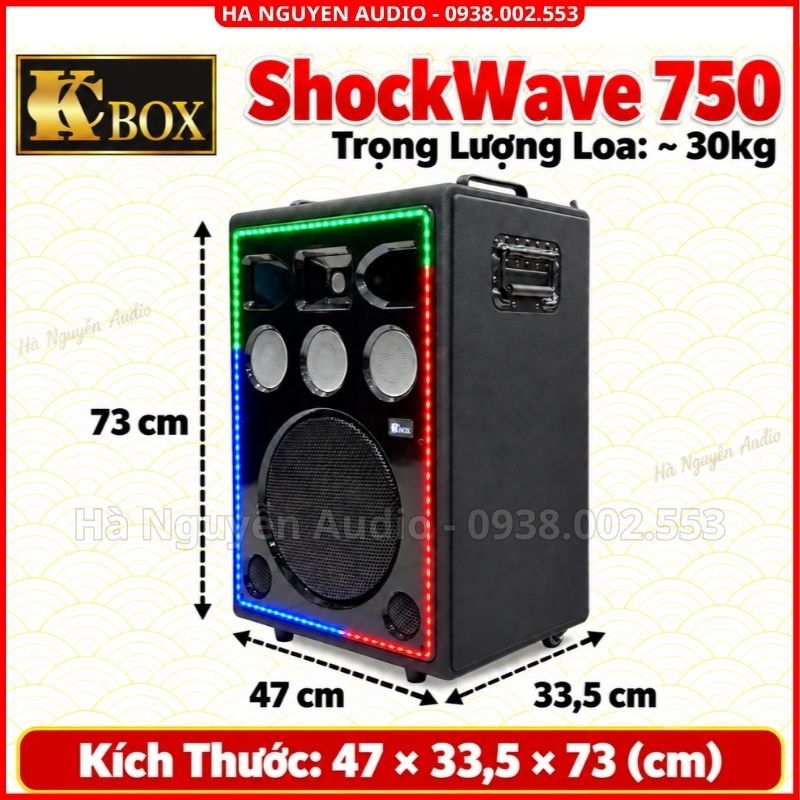 Loa Karaoke Xách Tay KCBox Shockwave 750
