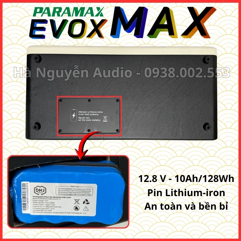 Loa Karaoke Xách Tay Paramax Evox Max
