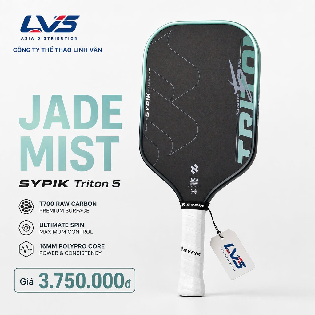 VỢT PICKLEBALL SYPIK TRITON 5 NEW COLORWAY 2026 16MM