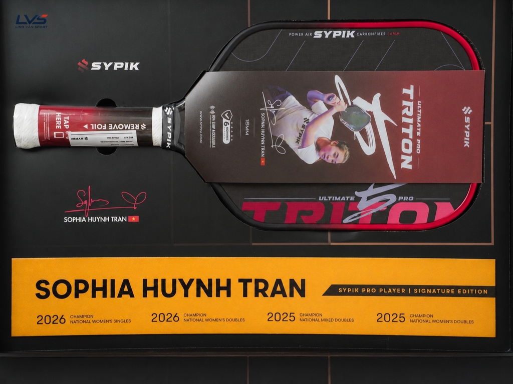 VỢT PICKLEBALL SYPIK TRITON 5 LIMITED SIGNATURE EDITION 16MM
