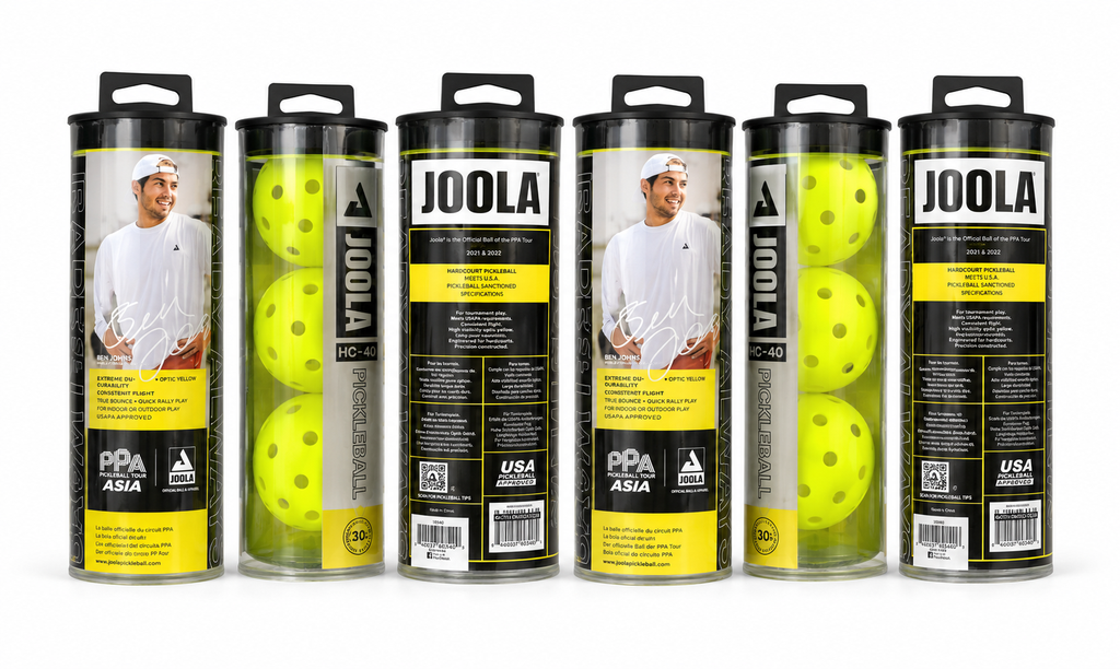 BÓNG PICKLEBALL JOOLA HC-40 VÀNG HỘP 3 QUẢ