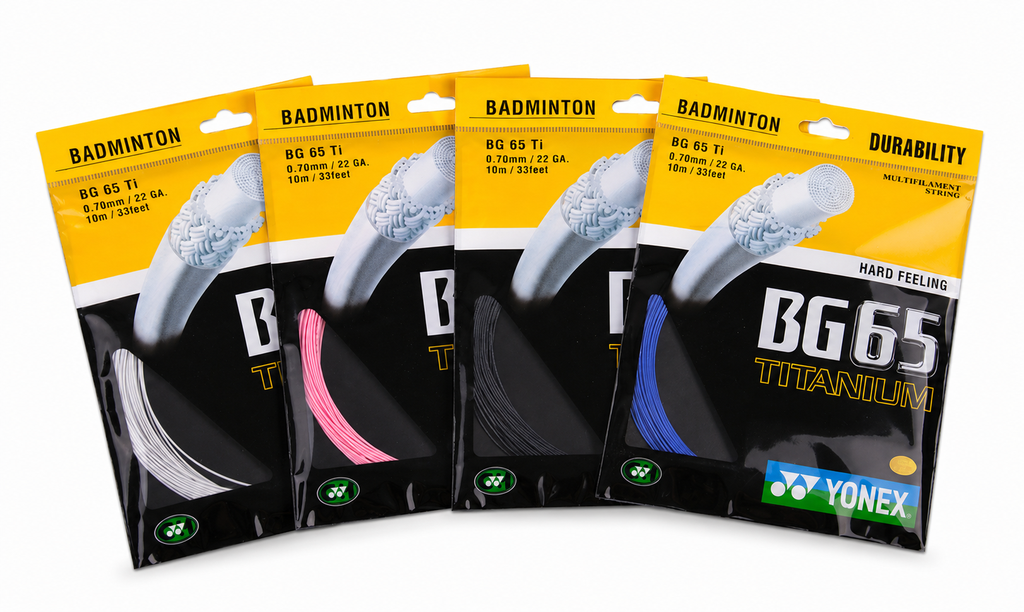 CƯỚC CẦU LÔNG YONEX BG65 TITANIUM SỢI 10 M