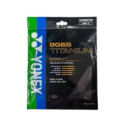 CƯỚC CẦU LÔNG YONEX BG65 TITANIUM SỢI 10 M
