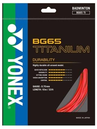 CƯỚC CẦU LÔNG YONEX BG65 TITANIUM SỢI 10 M