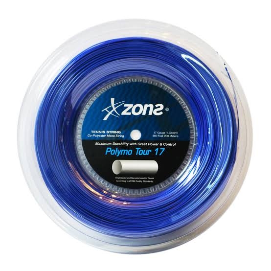 CƯỚC TENNIS ZONS POLYMO TOUR 17 1.23MM - SỢI 12M