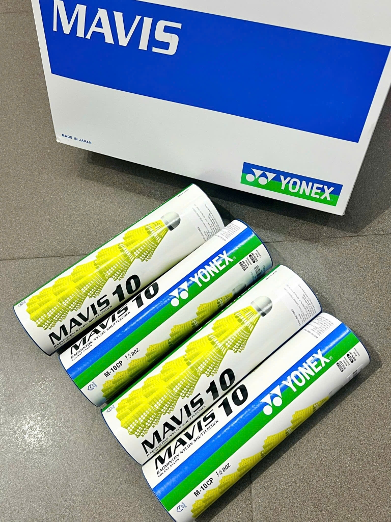 ỐNG CẦU LÔNG NHỰA YONEX MAVIS 10(6 QUẢ)