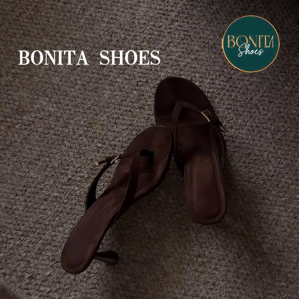 G501 Cao gót nữ Bonita Shoes quai Kẹp KHÓA gài cao 7cm - NS1