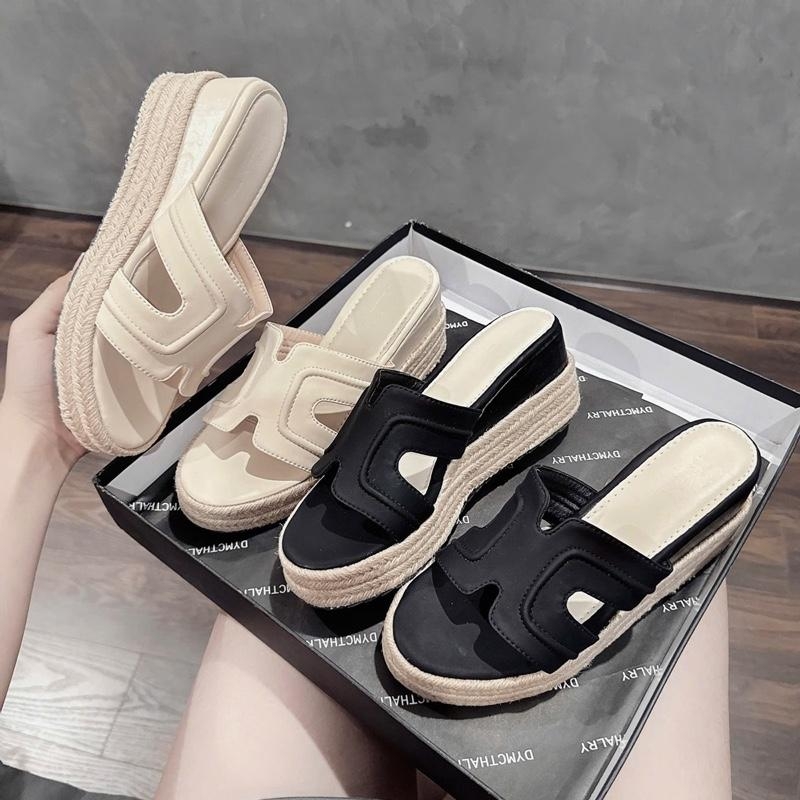 BMC19 Dép xuồng nữ đế cối Bonita Shoes quai H mềm đế cao 7 cm và 9 cm P - NS2