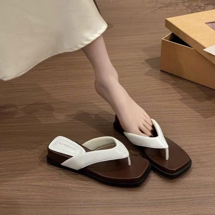 BM251 Dép bệt nữ Bonita Shoes quai phồng mũi vuông gót thấp thoải mái 3 cm - NS12