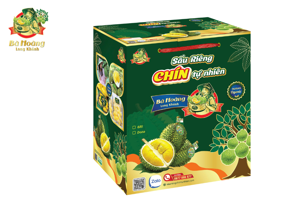 Cơm Sầu Riêng Chín Tự Nhiên l Bà Hoàng Long Khánh (Combo thùng 3kg)