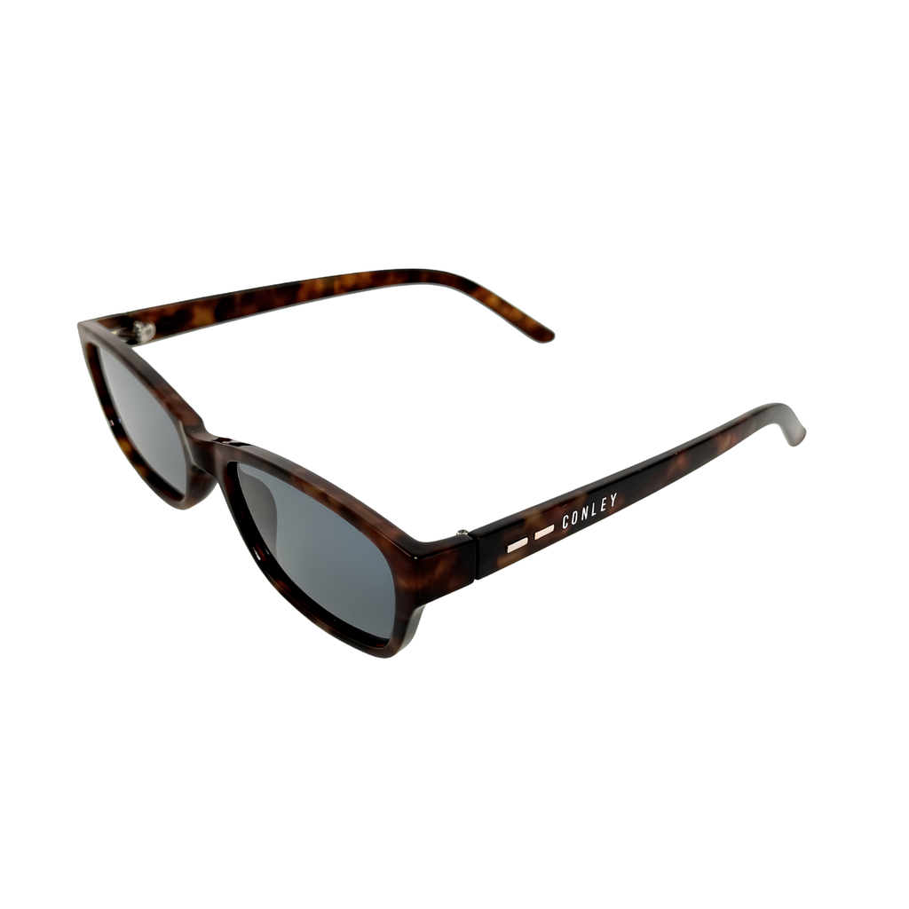 CONLEY Kính Râm Mắt Mèo Oval Đồi Mồi - Kính Mát Unisex Office Siren Retro CO-0365-N