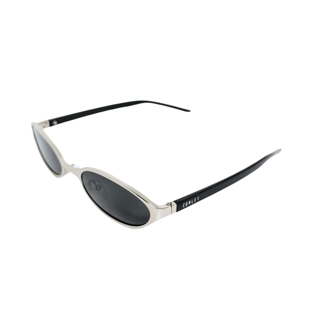 Kính Mát CONLEY Oval Nhỏ Viền Kim Loại Càng Đen - Kính Râm Unisex Y2K Streetstyle CO-0388-D