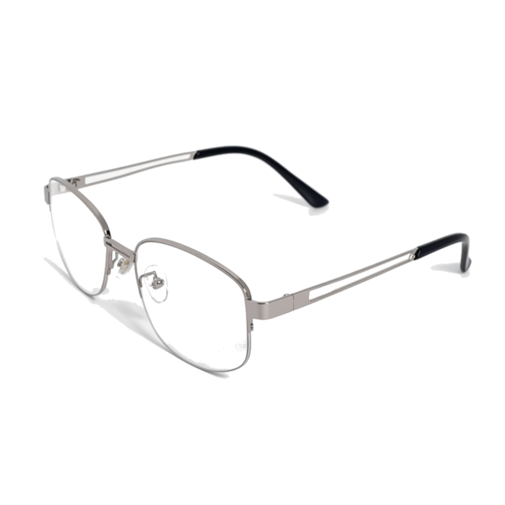 Kính CONLEY Dáng Oval Gọng Nửa Khung Bạc Cá Tính - Kính Mát Unisex Chống UV400 Phong Cách Y2K CO-0178-B