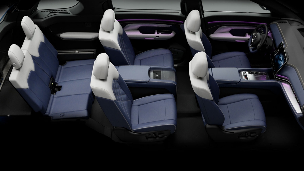 VinFast VF 9 màu xanh dương VinFast Blue, SUV điện 7 chỗ bảo hành 10 năm
