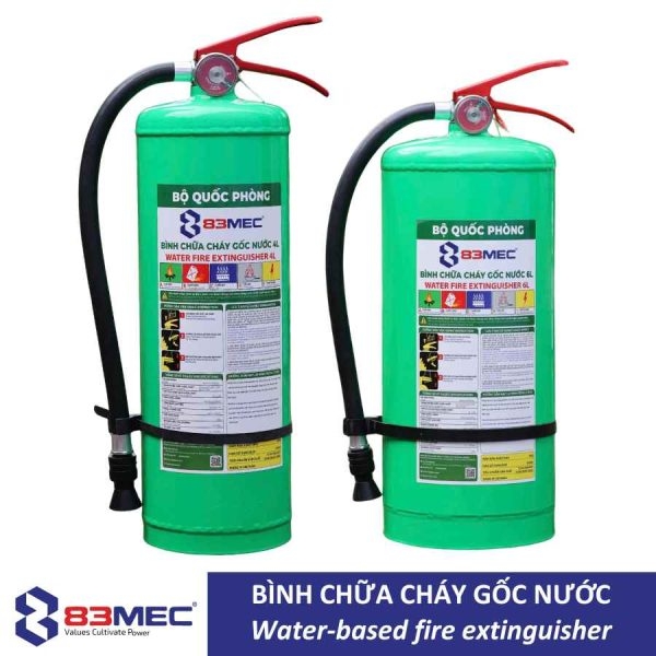 Bình chữa cháy gốc nước 4L và 6L 83MEC – Bộ Quốc Phòng